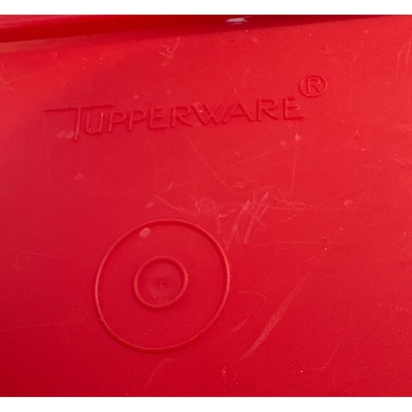 Tupperware Container Premium Plus Crackers Orig Red Label Advertisement Storage - Picture 8 of 11